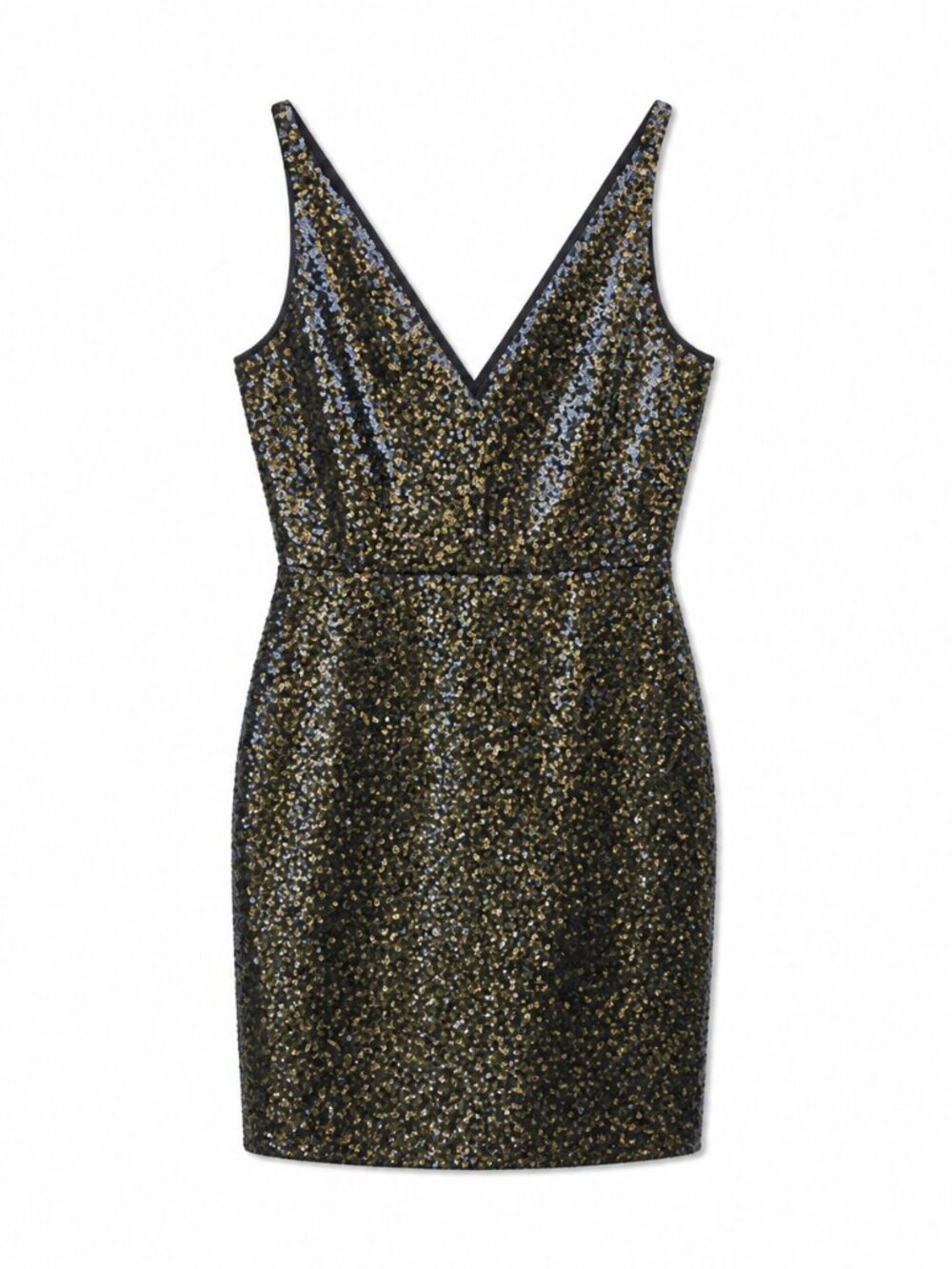 LULU'S Black Sequin Bodycon Cocktail Dress Size XS